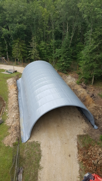 Tunnels d'élevage pour ovins et caprins - DUE A - Structure de protection