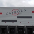 Logo d'entreprise sur panneau, taille : 11 x 4 m