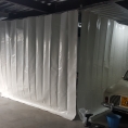 Mur de protection en toile PVC fermé