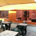 Abri de terrasse de café en toile PVC