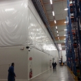 Mur en toile pvc pour usine