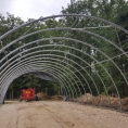 Tunnel avec arceaux sans toile